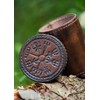 Ulfberth - High-Quality Viking Dice Cup with Lid, Vegvisir Motif,