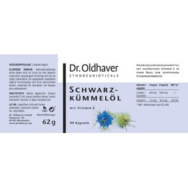 Schwarzkümmelöl 90 Kapseln – Ägyptisches Schwarzkümmelöl mit D-Alpha-Tocopherol, Kaltgepresst, Hoher Linolsäure-Gehalt, für Zellschutz, Premium Qualität