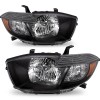 Ultravision9 For 2008 2009 2010 Toyota Highlander Black Housing Amber