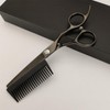 Hairdresser Scissors,Professional Barber Scissors - Thinning Shear with Detachable Comb
