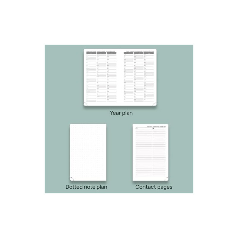 POPRUN Calendar 2026 Daily Planner Soft Cover 16 x 10.5
