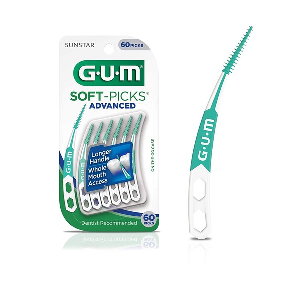 GUM Soft-Picks Advanced Dental Picks, 60 Count