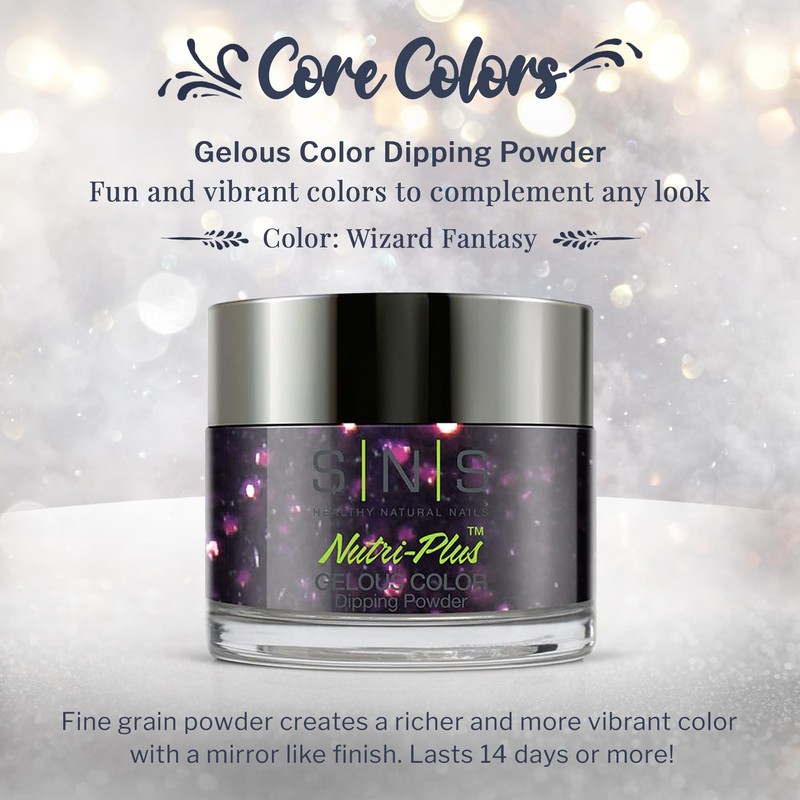 SNS Nail Dip Powder, Gelous Color Dipping Powder - Wizard