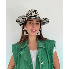 Western Country Earrings Sparkly Rhinestone Bead Boots Hat Dangle Earrings for Women Fun Southern CountryVacation Drop Dangling Earrings Jewelry Gifts (AB rhinestone cowgirl earrings)