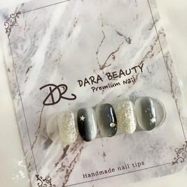 Dara Beauty February Art of the MonthBlack Vertical Gradient Nail❣ / 다라뷰티 2월 이달의아트블랙 세로그라데이션네일❣