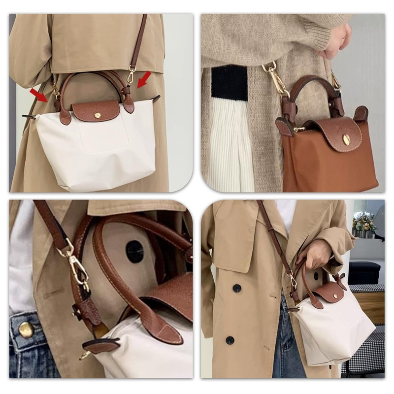 CHGCRAFT 2 Pairs 2 Colours Leather Unadulterated Bag D Ring