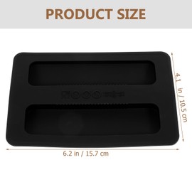 Silicone Toaster Dust Cover 2 Slice Toaster Lid Electric Bread Maker Upper Cover Toaster Machine Top Cover for Bread Machine Part Accessories （Black）