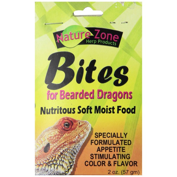 Nature Zone Snz54620 Bearded Dragon Bites Soft Moist Food, 2-Ounce