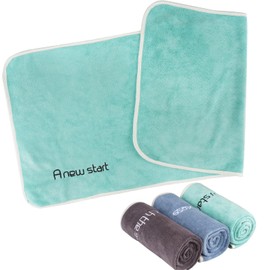 WINKIO Fitness Towel, Small, Pack of 3, 35 × 73 cm, Microfibre Gym Towels, Sports Towel for Sports, Gym, Yoga, Quick Drying, Soft (Grey, Grey Blue, Green)