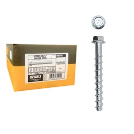 Dewalt Engineered by Powers 1/2" x 3" Screw-Bolt+ Concrete Screw Anchor Zinc, PFM1411380, 50/BX
