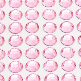 Italian Options - 2mm Pale Pink Diamante Rhinestone Gem Crystal Stickers (176 pcs)