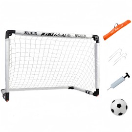 KiBiGOAL Soccer Goal, Kids Soccer Goal, White Foldable Soccer Goal 90x60cm, Kids Soccer Goals for The Garden/Indoor/Outdoors