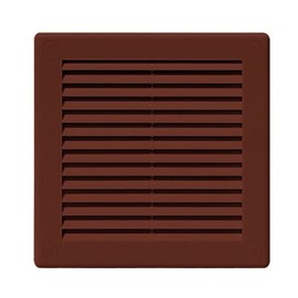 Brown Air Vent Grille 100mm x 100mm / 4" x 4 inch with Fly Screen/Net/Mesh Wall/Ceiling Ventilation Ducting Cover 10cm TRU30BR