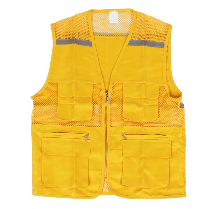 Chaleco de Voluntario Amarillo, Chaleco de Voluntario para Eventos, Ligero,