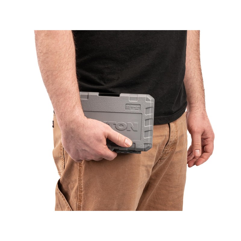 TEKTON 3/8 Inch Long Triple Square Bit Socket Set with