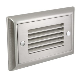 American Lighting SGL-HL-SS Horizontal Louver Faceplate for LED Step Light, Stainless Steel