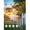 Brightown Solar String Lights Outdoor Waterproof with Remote Cable Ties