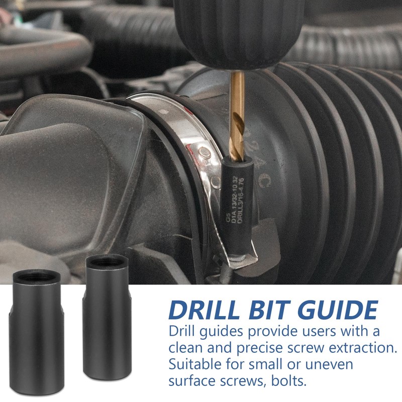 MABLEVI 55-Piece Screw Extractor Set, Broken Bolt extractors & Multi-Spline