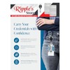 Retractable Badge Holder with ID Card Holder, Clear Vertical Badge