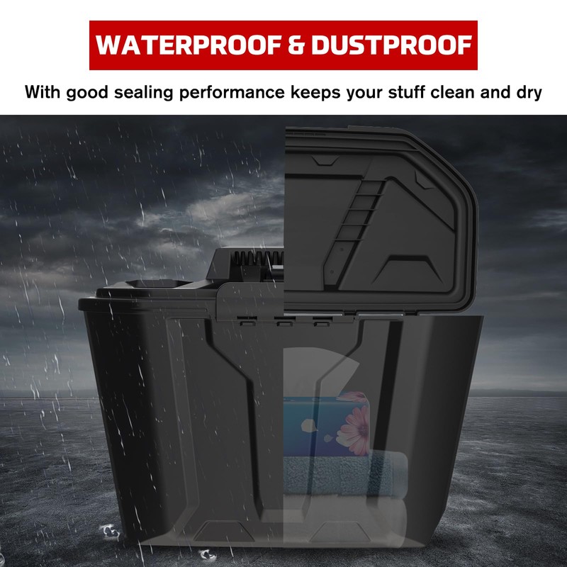 XUTVOTOR Can Am Defender Removable Storage Bin, Passenger Underseat Storage