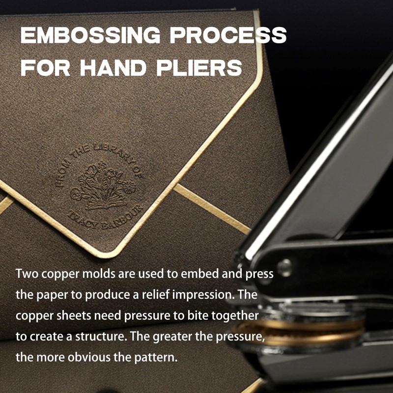 Book Embosser Handle: for 40MM Diameter Stamp Size, Book Embosser