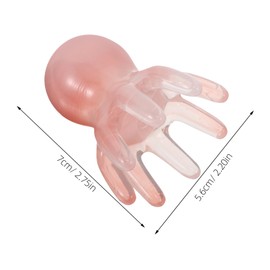 FOMIYES 2pcs Head Massagers: Manual Hair Scalp Massagers Guasha Eight Claw Massage Tool Comb Portable Handheld Resin Relax Tool For Women Men Pink