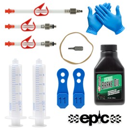 epic Bleed Kit for SRAM Mineral Oil Brakes & Maxima Mineral Oil | Fits SRAM Maven & DB8 Brakes | Includes Bleeding Edge Tool (120ml Mineral Oil)