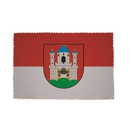 U24 Brillenputztuch Burghausen Fahne Flagge Glasreinigungstuch Microfasertuch