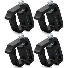 moveland Heavy Duty Camper Shell Clamps - Truck Topper Ladder Rack Clamps for Dodge Dakota Ram 1500 2500 3500, F150 F250, Titan, Tundra (4 Pack)
