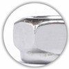 60 Pcs M6 Stainless Steel Nylon Lock Nuts - 304