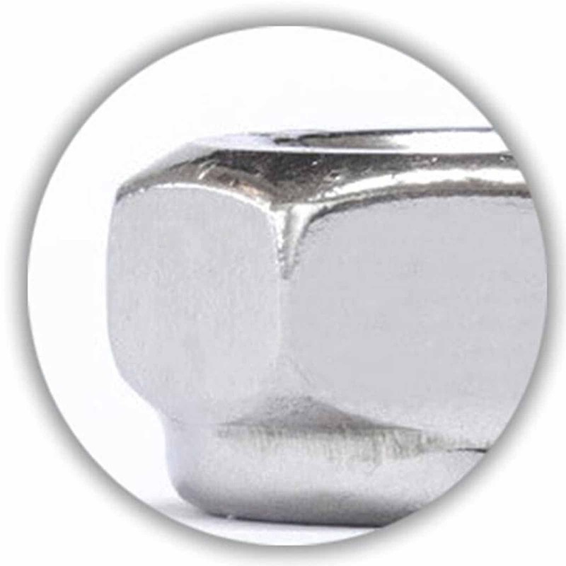 60 Pcs M6 Stainless Steel Nylon Lock Nuts - 304