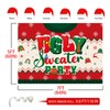 Christmas Backdrop,7x5FT | Ugly Christmas Sweater Backdrop Christmas Backdrop Christmas