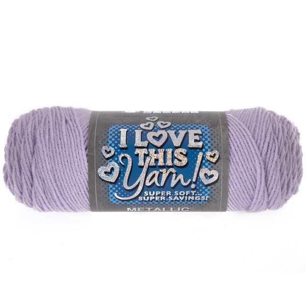 Hobby Lobby Lavender Sparkle Metallic I Love This Yarn