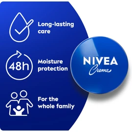 NIVEA Creme Tin (400ml), Moisturising Cream Provides Intensive Protective Care for Soft and Supple Skin, Ideal for Daily Use as a Face, Hand, or Body Cream