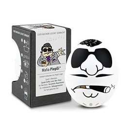 Brainstream BeepEgg Egg Timer, Edition, Cook Perfect Soft, Medium or Hard Boiled Eggs To Your Favorite Tunes Singing and Floating Egg Timer (Mafia)