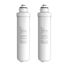 Comfee' POU-F Filter, 2 Stage Replacement Filters For All Comfee Bottleless Water Coolers, Pack of 1 PP Filter and 1 Activated Carbon Filter