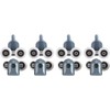 Rodillos para puerta de ducha, 8 rodillos de puerta de