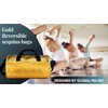 Reversible Sequin Dance Duffle Bag (13" Gold/Silver)