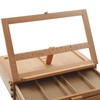Wooden 3-Drawer Storage Box Easel,Adjustable Portable Tabletop Sketchbox Easel for
