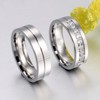 SWOPAN Couple Rings for Him and Her Stainless Steel Matching