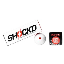 SHOCK'D Golf Balls - World's LOUDEST Golf Ball - Viral Prank Golf Ball, Red or White Incognito Version:_Original - Red