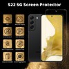 S22 Screen protector [2Pack] [9H Hardness] [Compatible Fingerprint] [Anti-Bubble] 3D