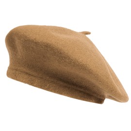 Clape Classic Wool French Beret Hat Outdoor Winter Hats Mens Artist Beanies Cap Fashion Lady Hat for Daily Wear, Khaki