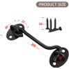 TOPYWMSP Hook and Eye Latch 1pcs 8 Inch Black Stainless