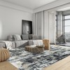 Gent drizz 8x10 Area Rugs Washable Rug: Large Modern Abstract