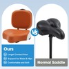 Tricycle Seat with Backrest,Extra Wide Tricycle Saddle Seat with Back