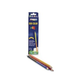 Prang Duo-Color Colored Pencil Sets, 3 mm, 12 Assorted Lead, 6/pack (DIX22106)