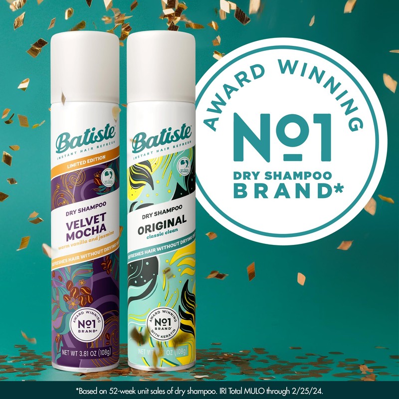 Batiste Dry Shampoo Limited Edition Holiday Gift Set Duo, Velvet