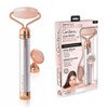 Finishing Touch Flawless Contour Vibrating Facial Roller & Massager, Rose