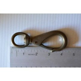 Perko 613-003-PLB Bronze Swivel Eye Boat Snap 3/4" Eye, 4-5/8 Length Marine Clip